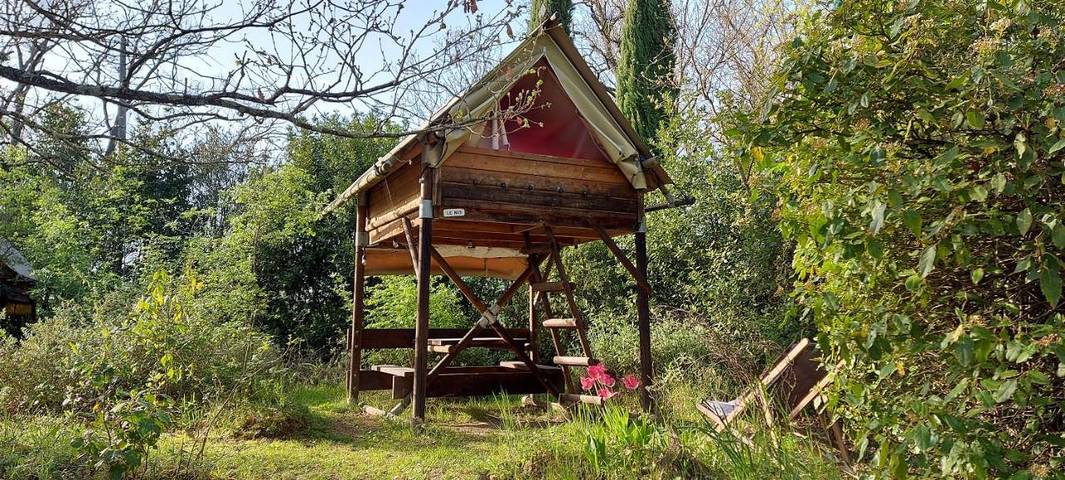 Camping pour 2 personnes, avec vue et jardin