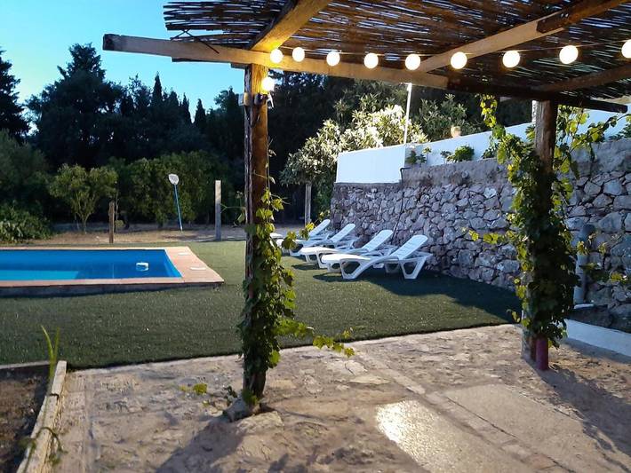 Casa de vacaciones para 8 personas, con vistas además de jardín y piscina en Parque natural de Los Alcornocales - 4