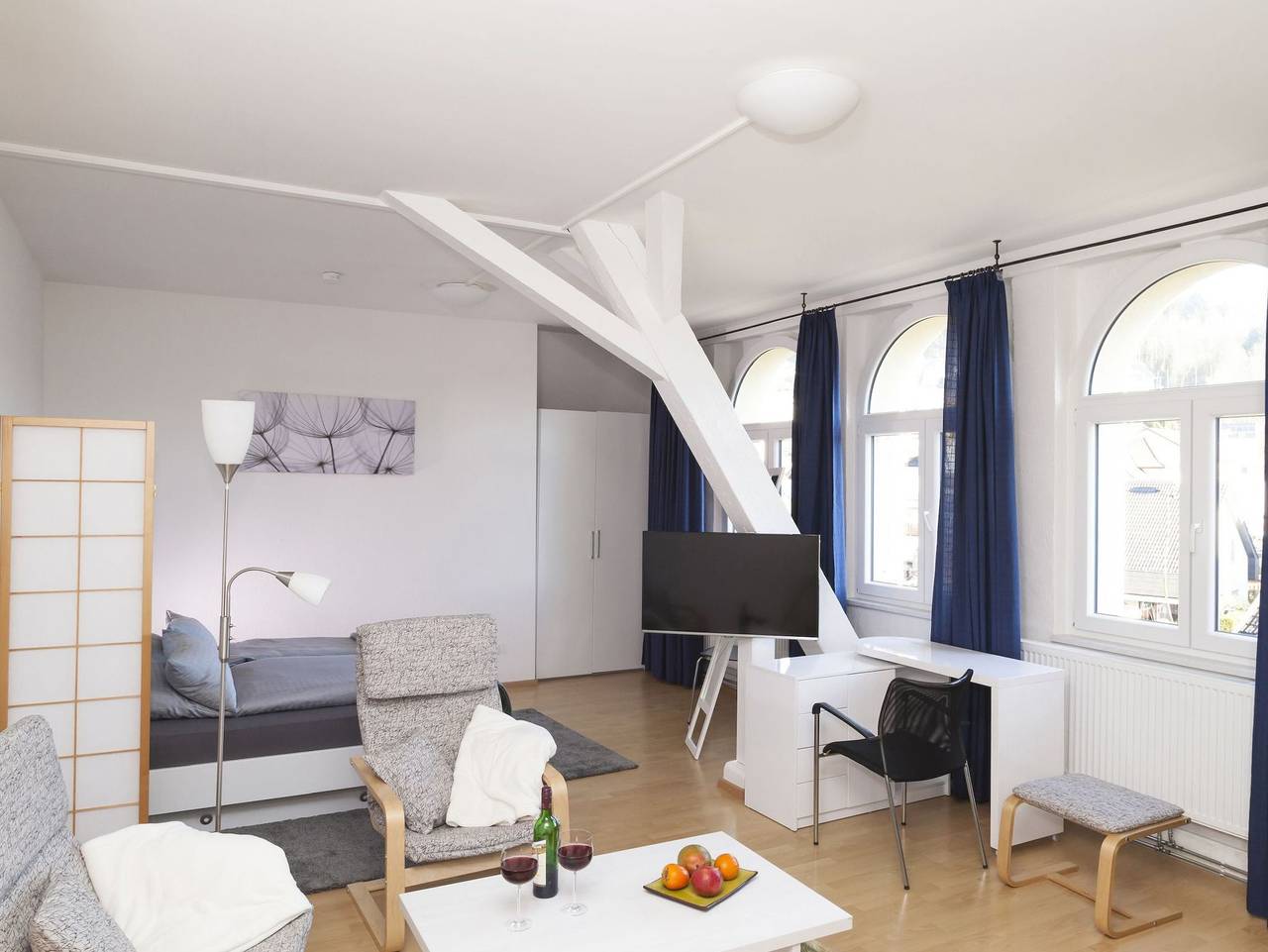 Ganze Ferienwohnung, Wiesental-Lounge - Apartmentwohnung, 35qm, 1 Wohn-/Schlafraum, max. 3 Personen in Steinen, Südschwarzwald