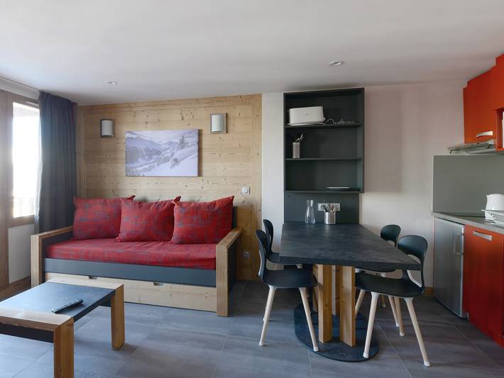 Appartement de vacances pour 5 personnes, avec balcon, animaux acceptés dans La Plagne