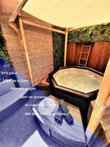 Gîte pour 4 personnes, avec jacuzzi et terrasse dans Office de Tourisme de Frontignan Centre Ville