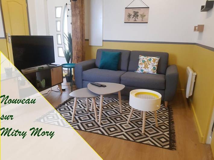 Location de vacances pour 6 personnes, avec Terrasse à Mitry-Mory