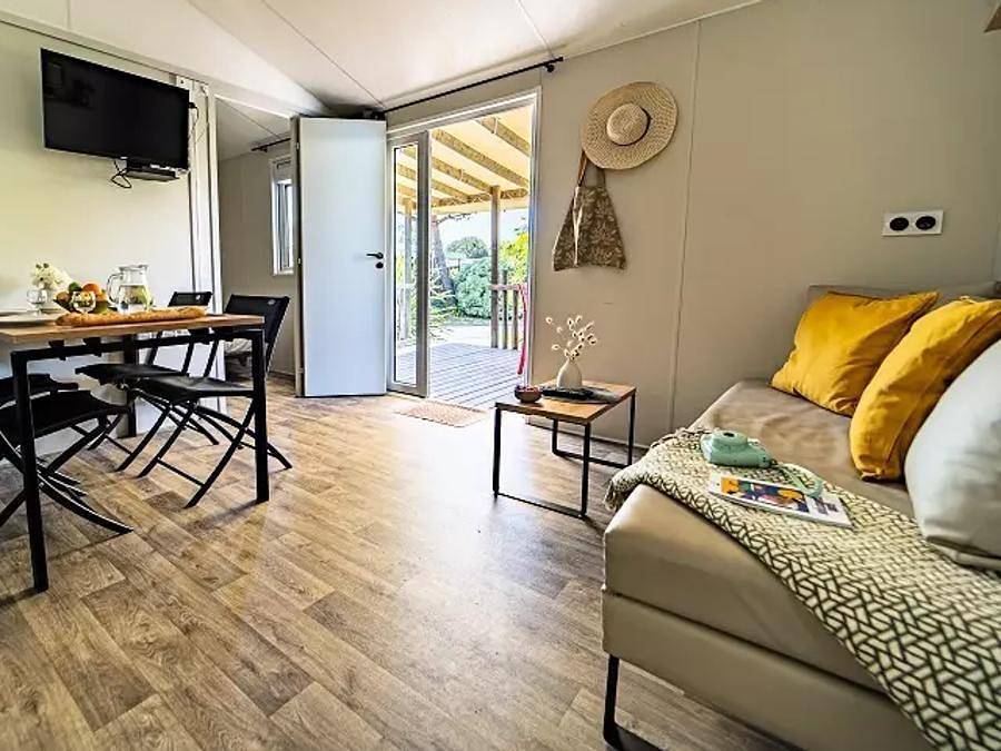 Camping l'Océan - Mobilhome 4 personas - Duo Premium 3 Habitaciones 4 Personas Jacuzzi + Aire Acondicionado + Tv in Brem-sur-Mer, Valle del Loira