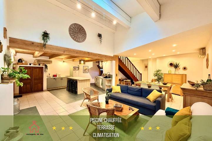 Ferienhaus für 7 Personen, mit Pool und Terrasse in Lagrasse