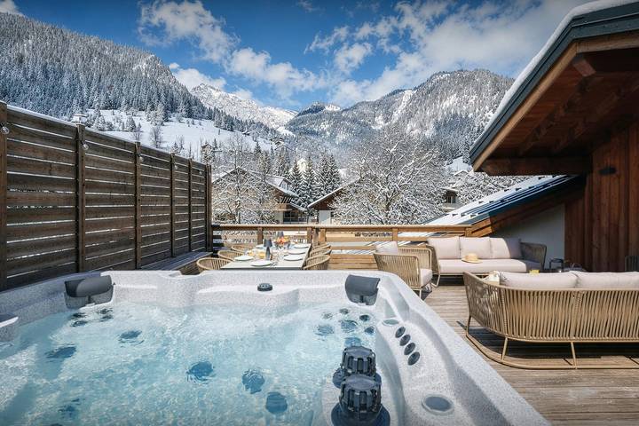 Apartamento entero, Apartamento de vacaciones para 8 personas con jacuzzi in La Chapelle-d'Abondance, Les Portes du Soleil