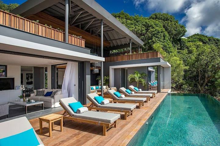 Villa for 6 people, with garden in Saint-Barthélemy