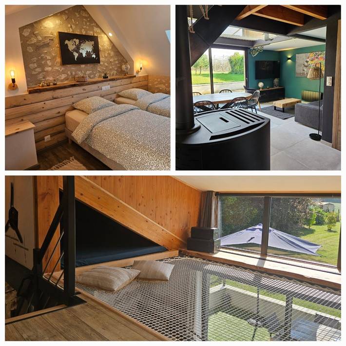 Gîte pour 4 personnes, avec terrasse et jardin