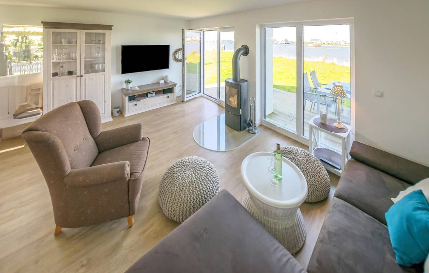 Rückzugsort mit Meerblick: Modernes Apartment mit Terrasse und Parkplatz in Olpenitz, Kappeln