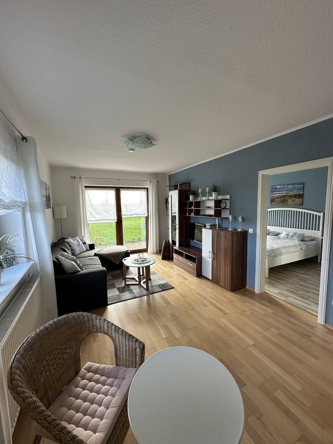 Ganze Wohnung, Ferienwohnung Kastanienhof" mit privater Terrasse, privatem Garten und Wi-Fi in Hasselberg, Kappeln & Umgebung