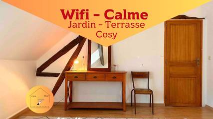 Gîte pour 6 personnes, avec terrasse ainsi que vue et jardin à Nargis (actrice)