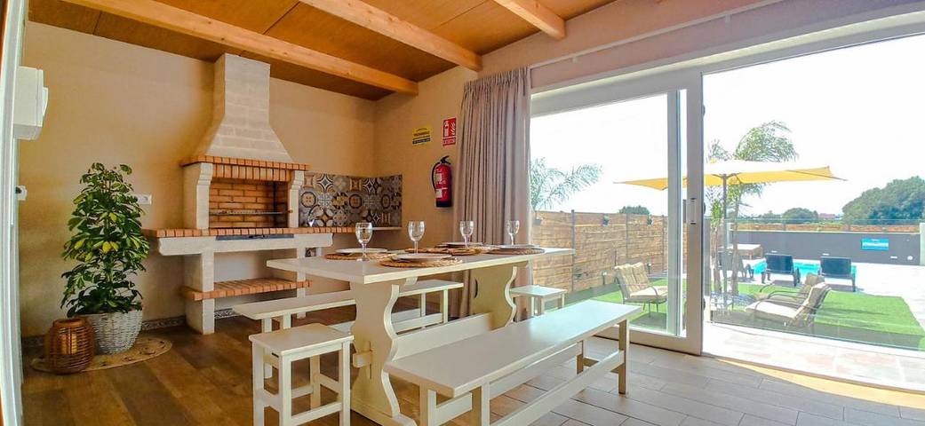 Chalet para 5 personas, con vistas además de piscina y jardín, Se admiten mascotas en Salnés - 4