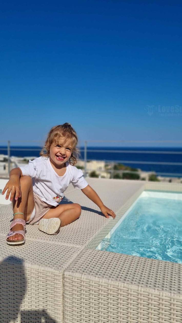 Maison de vacances pour 6 personnes, avec Jacuzzi et Terrasse à Tricase