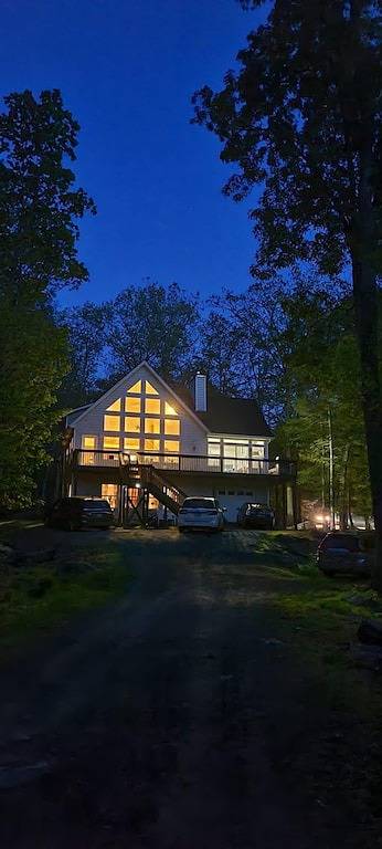 Lackawaxen Landhaus mit Aussicht in Masthope, Pike County