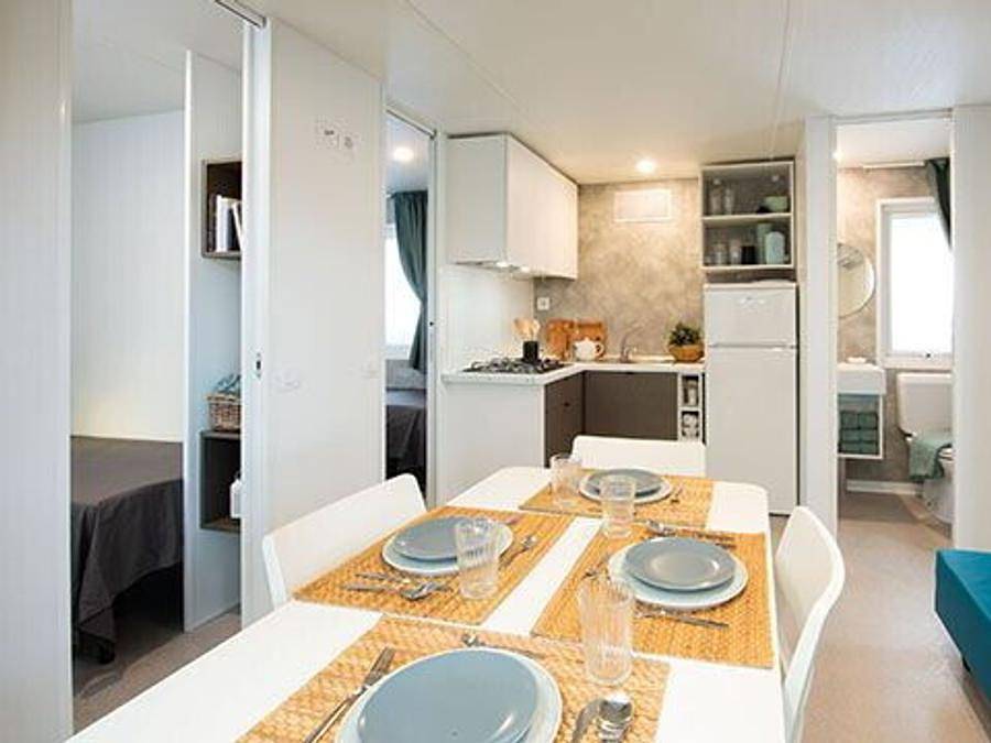 Camping la Vallée - Mobilheim 4 personen - Mobilheim | Premium Azure | 2 Zi. | 4 Pers. | Erhöhte Terrasse | Klim. in Saint-Sauveur-de-la-Mer, Lisieux und Umgebung