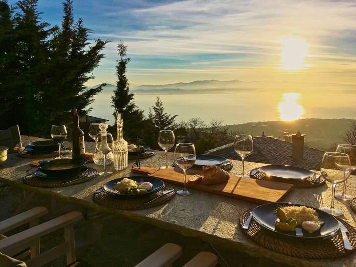 Ferienhaus für 8 Personen, mit Pool und Garten sowie Balkon und Meerblick am Pilion - 3