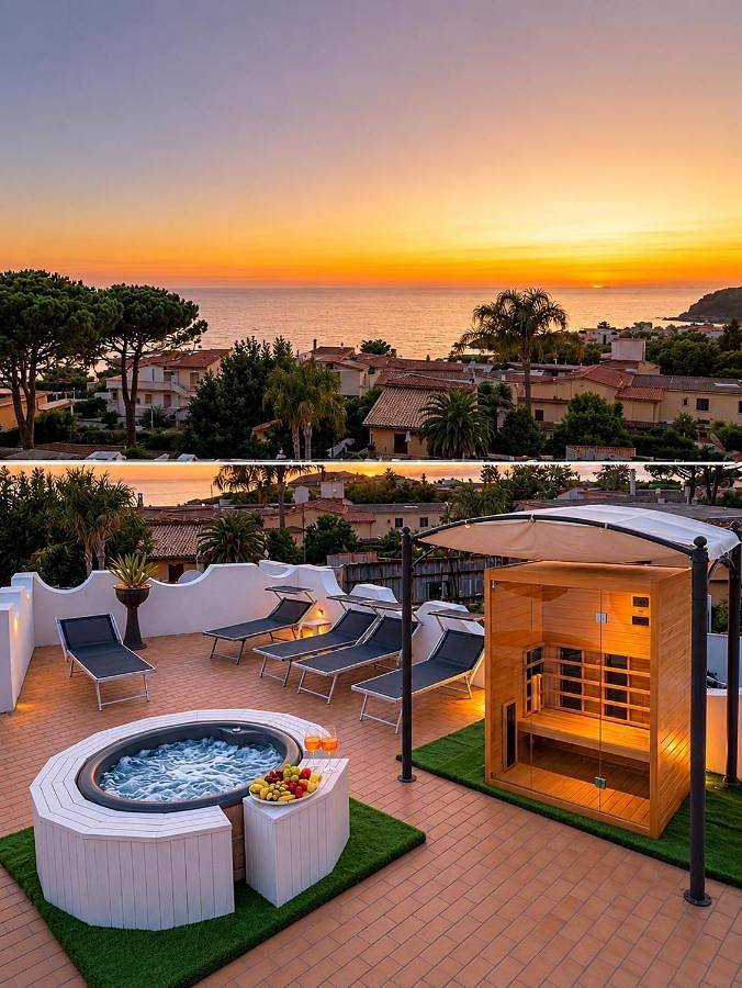 B&b per 3 persone, con idromassaggio e sauna nonché giardino a Ischia