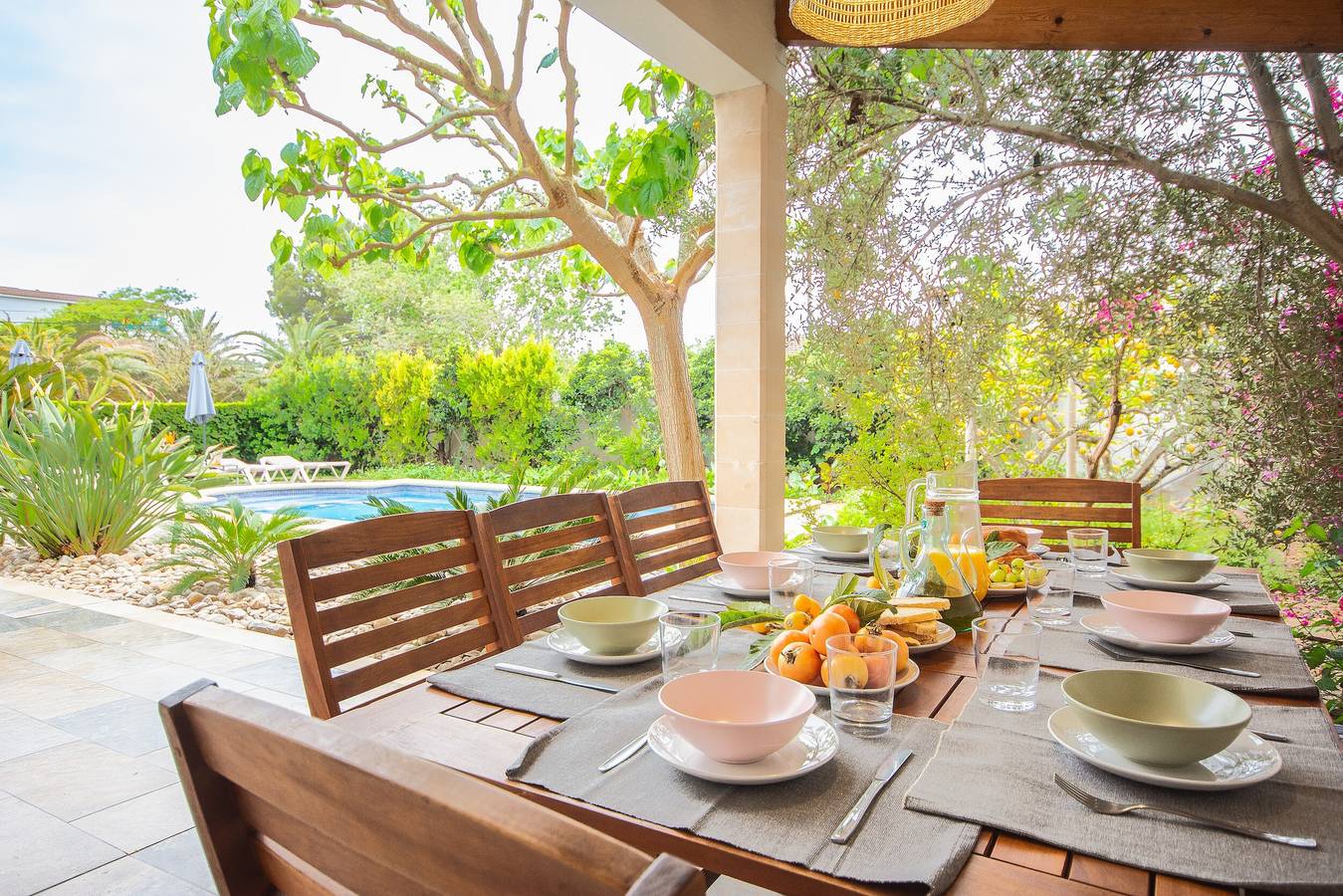 Ferienhaus 'Muro' mit eigenem Pool direkt an der Playas de Muro, Wi-Fi und Klimaanlage in Playa de Muro, Muro