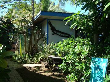 Gîte pour 4 personnes, avec terrasse et jardin, animaux acceptés dans Bora Bora