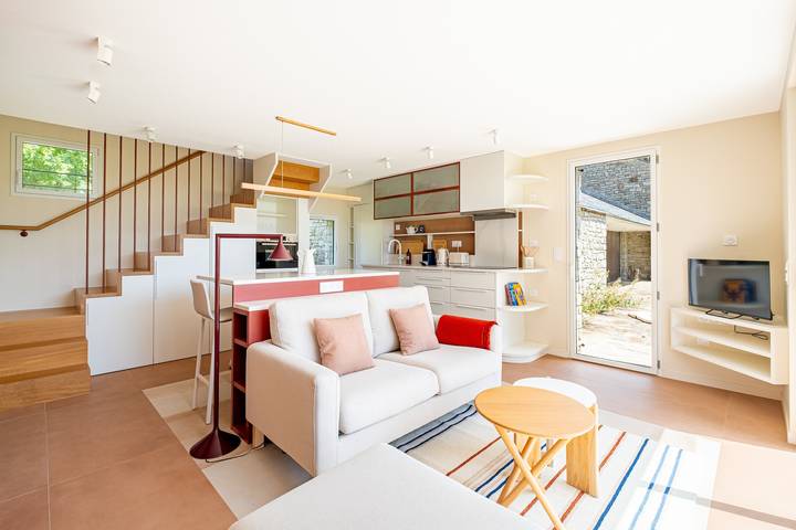 Location de vacances pour 4 personnes, avec jardin et terrasse, animaux acceptés dans Plage de Beg Lann