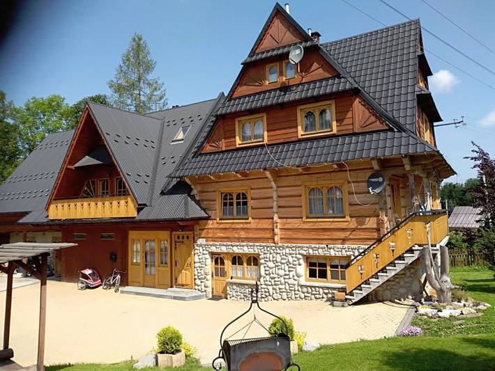 Wiejski domek dla 7 osób, z Balkon i Ogród w Dzianisz