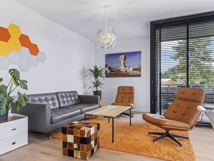 Ferienwohnung für 6 Personen, mit Balkon und Garten sowie Sauna in Beckerwitz