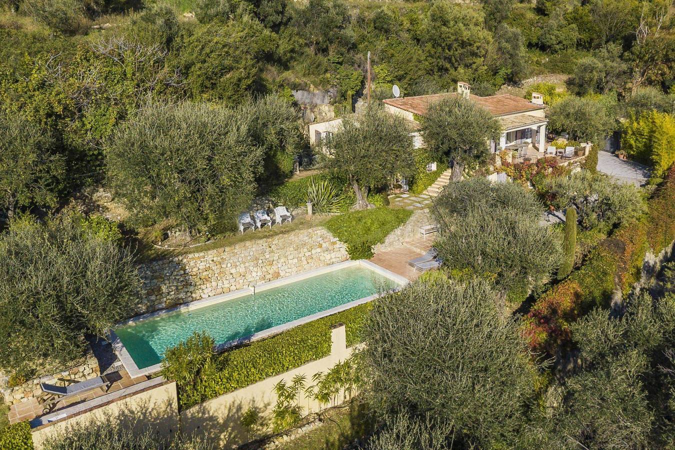 Villa Lunetta in Châteauneuf-Grasse, Costa mediterránea (Francia)