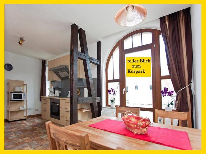 Ferienwohnung für 4 Personen, mit Balkon und Garten sowie Ausblick in Bad Berka