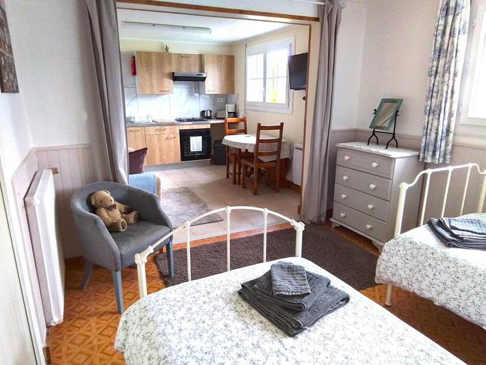 Appartement de vacances pour 2 personnes, avec Terrasse ainsi que Jardin et Vue