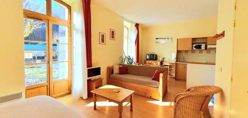 Gîte pour 4 personnes, avec jardin et vue ainsi que sauna et balcon à Aulus-les-Bains