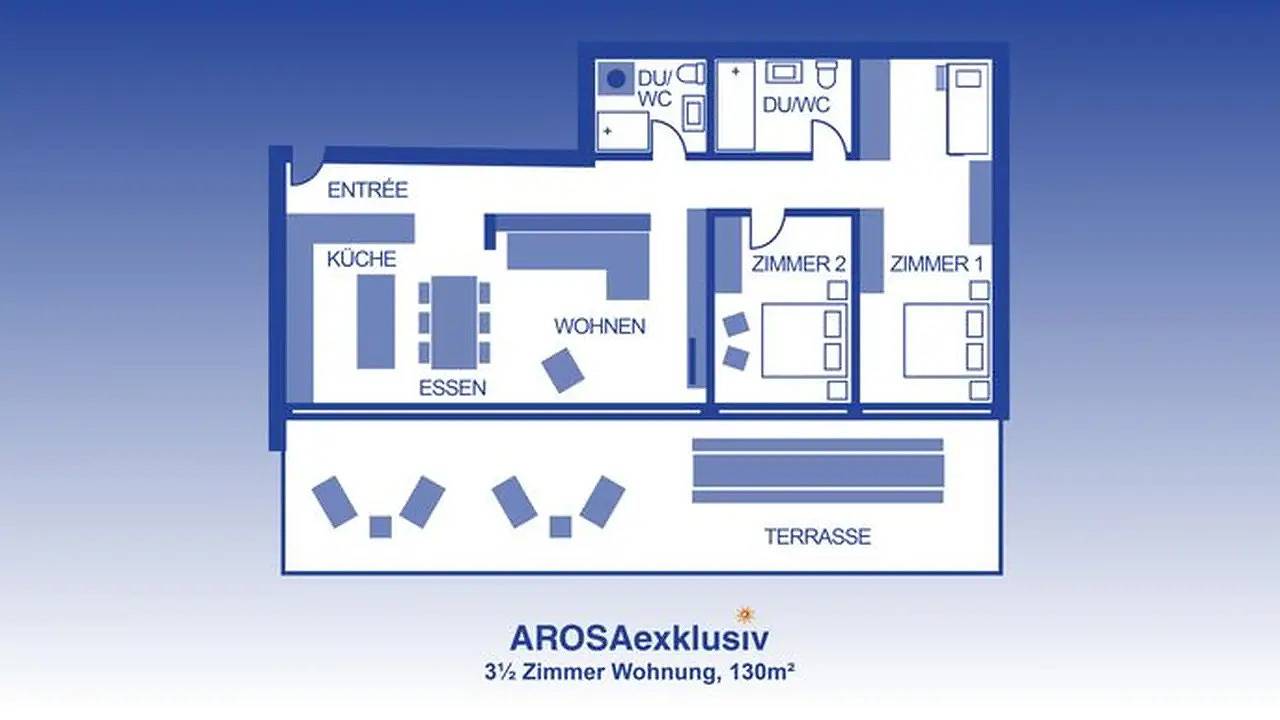 Entire holiday apartment, Ferienwohnung für 6 Personen (130 m²) in Arosa in Arosa, Plessur alps