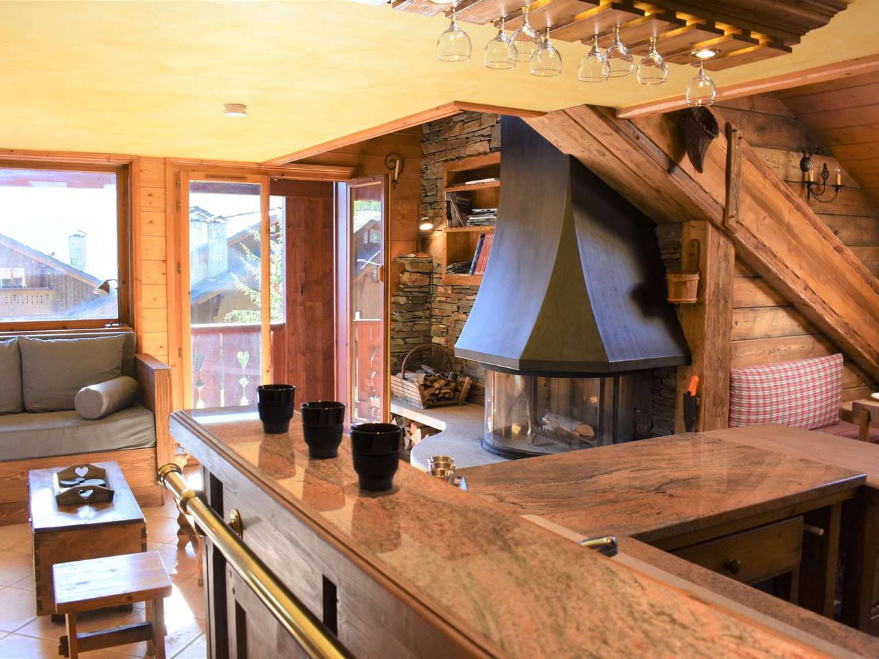 Geheel appartement, Vakantieappartement voor 4 personen met balkon in Meribel Village, Courchevel