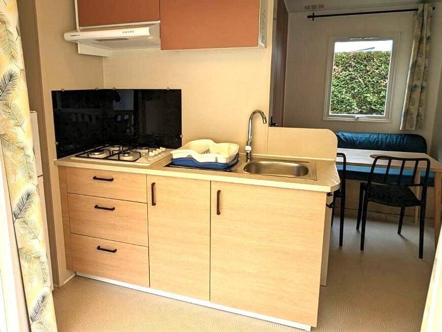 Camping Villa Campista - Mobilheim 4 personen - "Riviera" 2 Schlafzimmer in Saint-Hilaire-de-Riez, Vendée