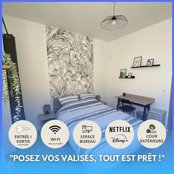 Gîte pour 4 personnes, avec terrasse, animaux acceptés à Denain
