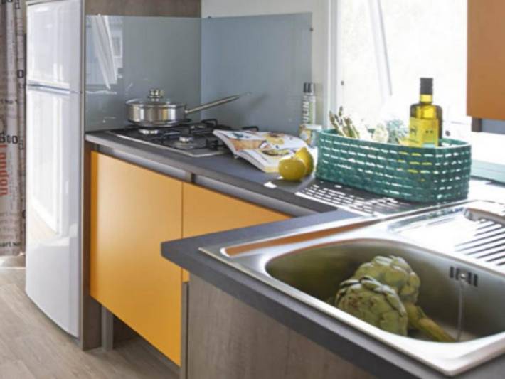 Mobil home pour 6 personnes, avec bassin pour enfant et sauna à Névez - 4