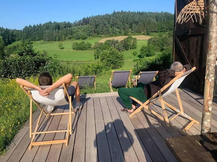 Location de vacances pour 6 personnes, avec jardin ainsi que terrasse et vue, animaux acceptés à Champagnac-le-Vieux - 3