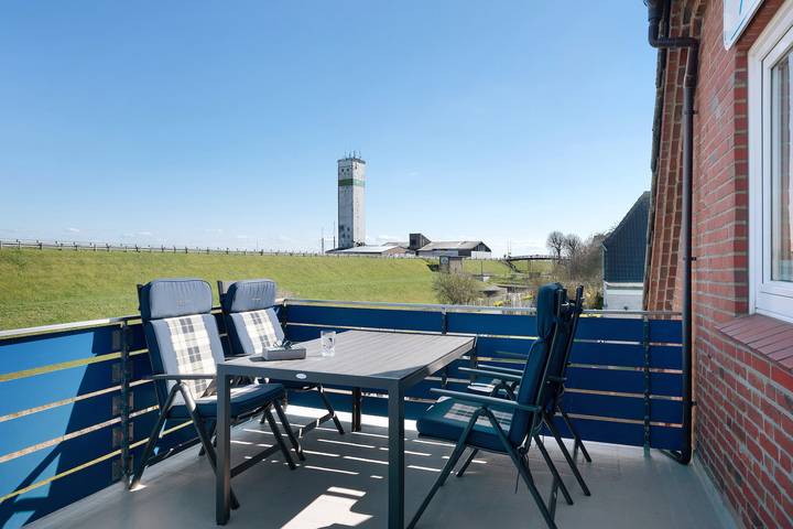 Ferienwohnung für 4 Personen, mit Balkon und Garten an der Nordsee