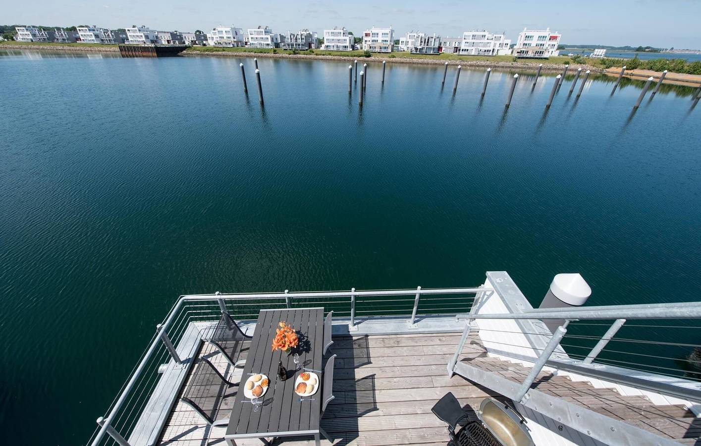 Appartement mit Meerblick, Terrasse und Parkplatz in Olpenitz, Kappeln