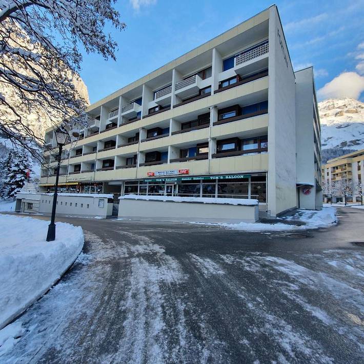 Ferienwohnung für 4 Personen, mit Ausblick und Terrasse, mit Haustier in Leukerbad