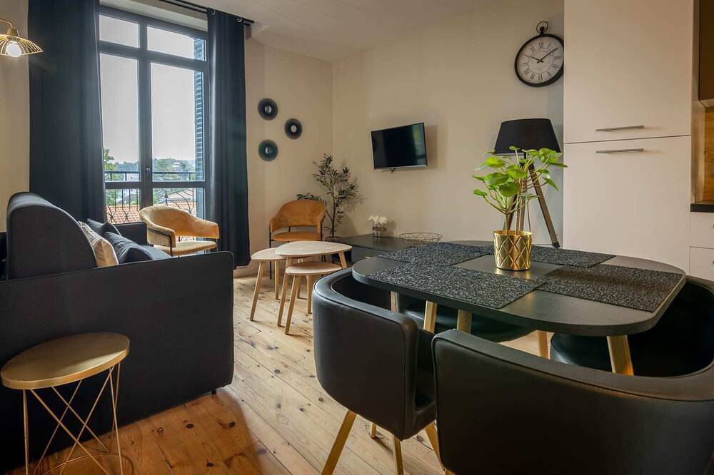 Entire apartment, 4-person air-conditioned apartment 1 bedroom + sofa bed Puy de Louchadière 104 in Châtel-Guyon, Volcans d'Auvergne Regional Nature Park