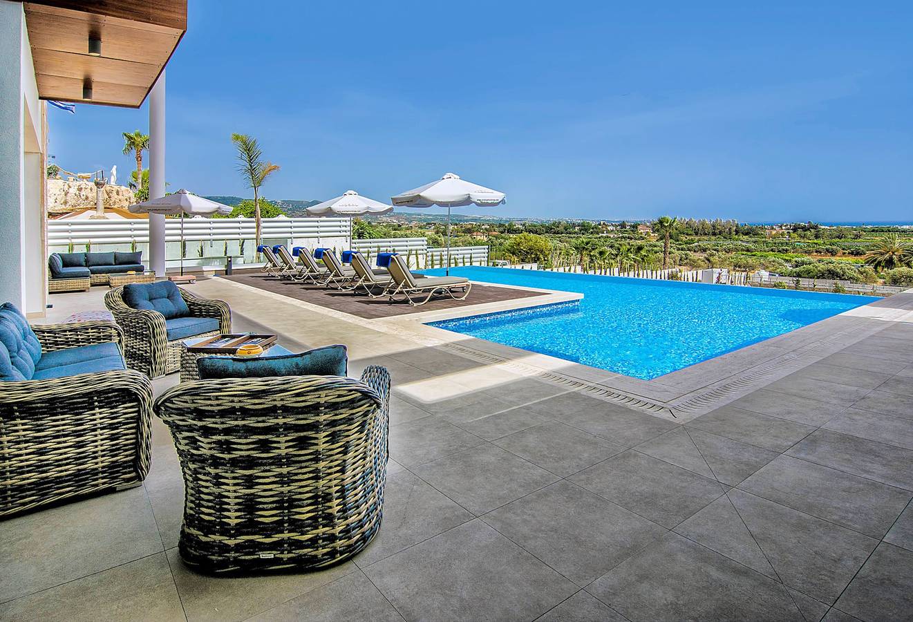 Villa Coral Bay Ayvana - 5 bedroom luxury villa - Sauna, Private Cinema and Sea views in Peyia, South Cyprus