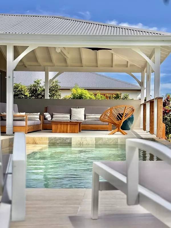 Villa pour 10 personnes, avec piscine ainsi que jardin et vue dans Marie-Galante - 4