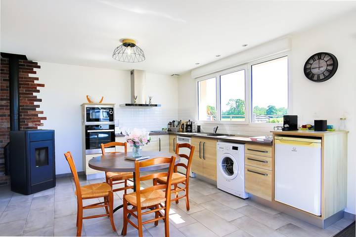 Casa de férias «Le Jardin» com terraço privado e Wi-Fi in Lison, Bayeux (Região)