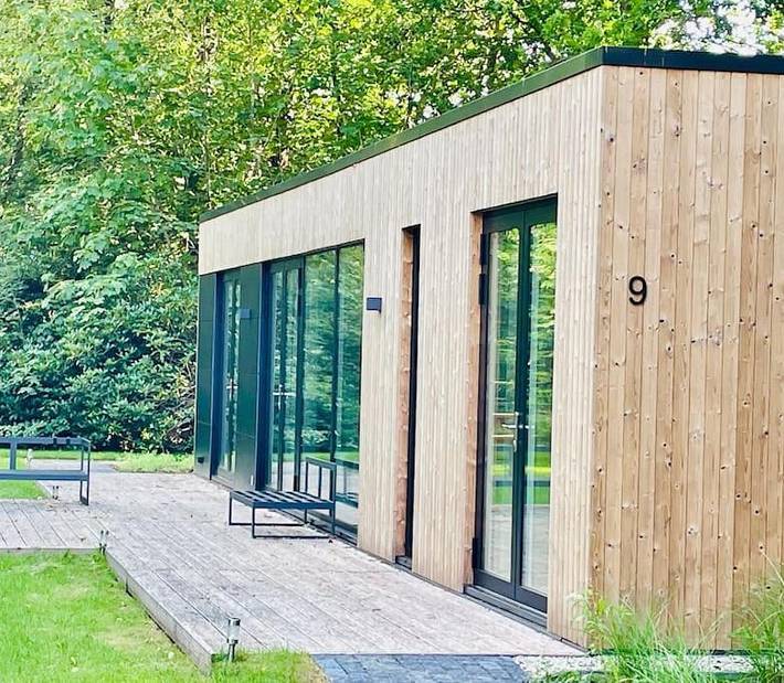 Ferienhaus für 6 Personen, mit Terrasse und Garten sowie Ausblick