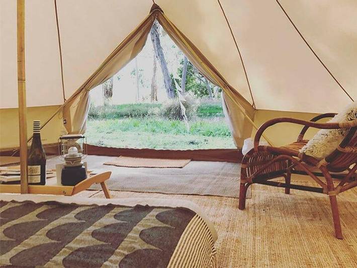 Tente pour 2 personnes, avec vue sur le lac dans l' Aude - 2