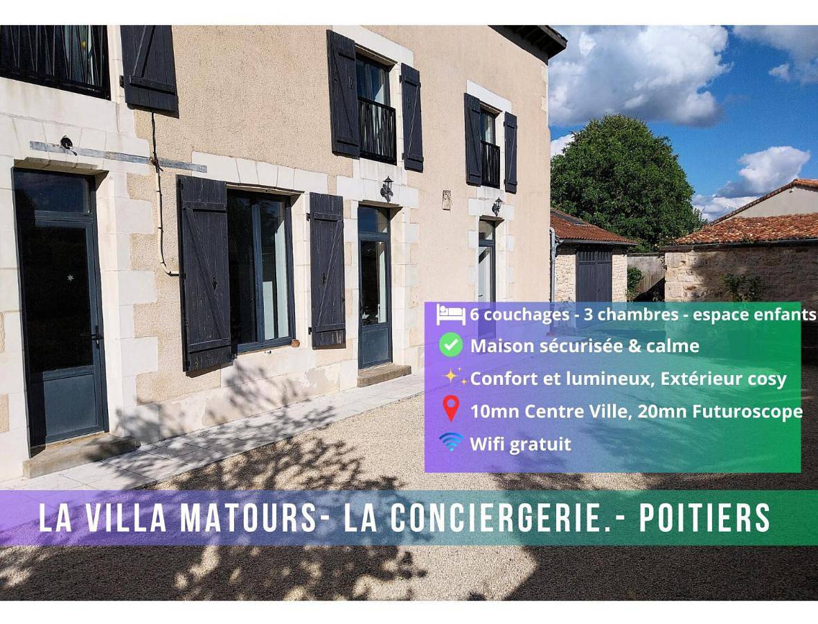 Appartement entier, La Villa Matours in Buxerolles, Vienne (France)