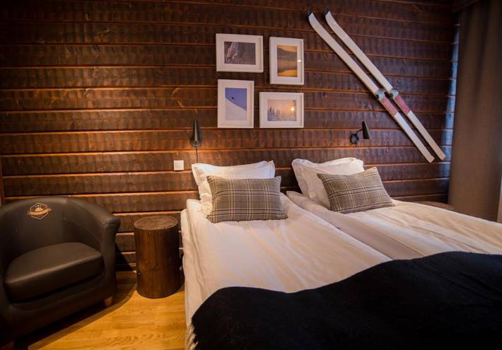 Hotell för 8 Personer, med terass samt pool och bastu och utsikt i Dalarna
