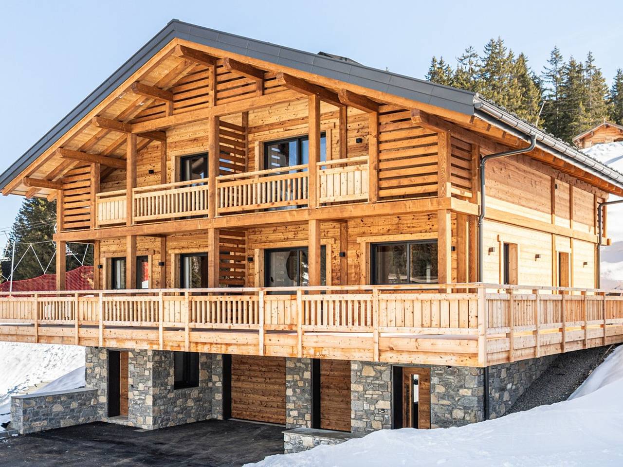Luxus-Halbchalet mit 3 Schlafzimmern in La Clusaz mit atemberaubender Aussicht in Manigod, Annecy und Umgebung