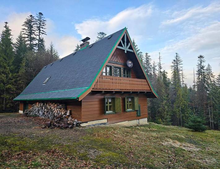 Dom dla 11 osób, z Balkon i Taras oraz Ogród i Sauna w Kamesznica