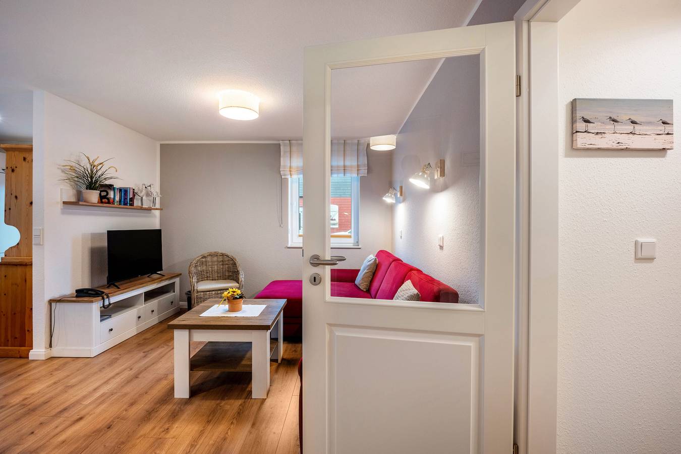 Ganze Wohnung, Ferienwohnung 'Ferienhof Paulsen - Strandläufer' mit privater Terrasse und Wlan in Tammensiel, Pellworm