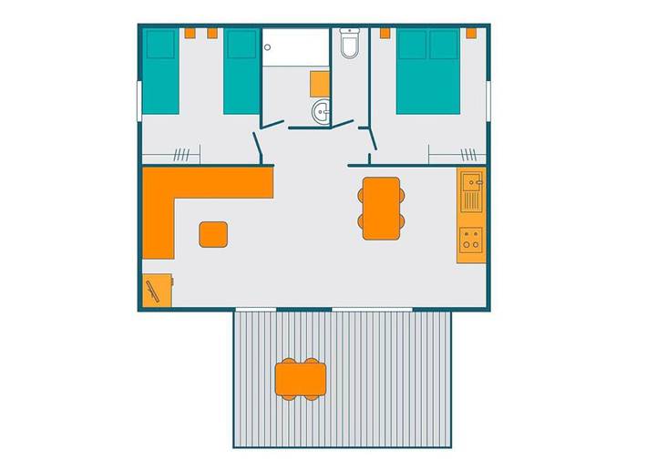 Location de vacances pour 4 personnes, avec jardin ainsi que piscine et vue à Savignac-les-Ormeaux - 3